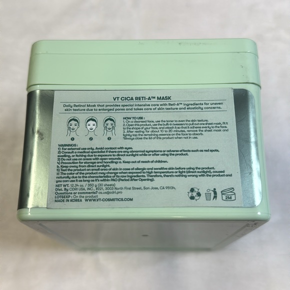 VT COSMETICS CICA Reti-A Daily Mask 30 Sheets - Picture 9 of 10
